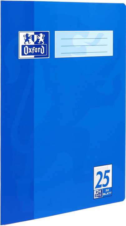 Actual product image Oxford Exercise book, A4, ruling 25 (A4, Lined, Hardcover)