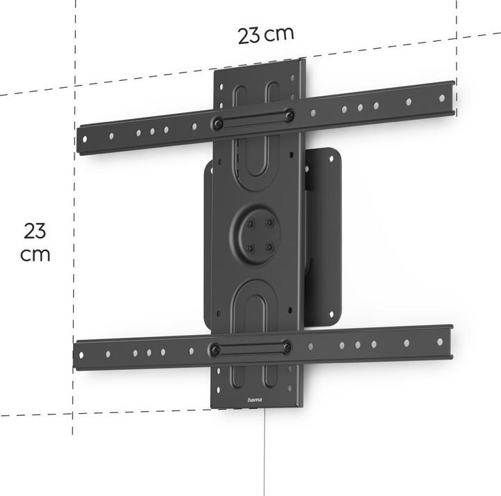Immagine prodotto Hama Supporto da parete per TV, formato verticale e orizzontale, 203 cm (80") fino a 50 kg (Muro, 80", 50 kg)