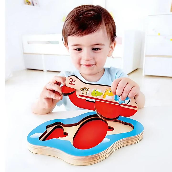 Produktbild Hape 3D Flugzeug-Puzzle (4 Teile)