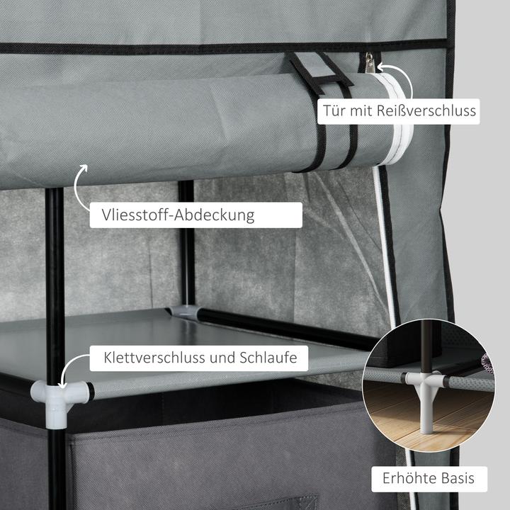 Image du produit Homcom Armoire en tissu (102 x 42,5 x 162,5 cm)