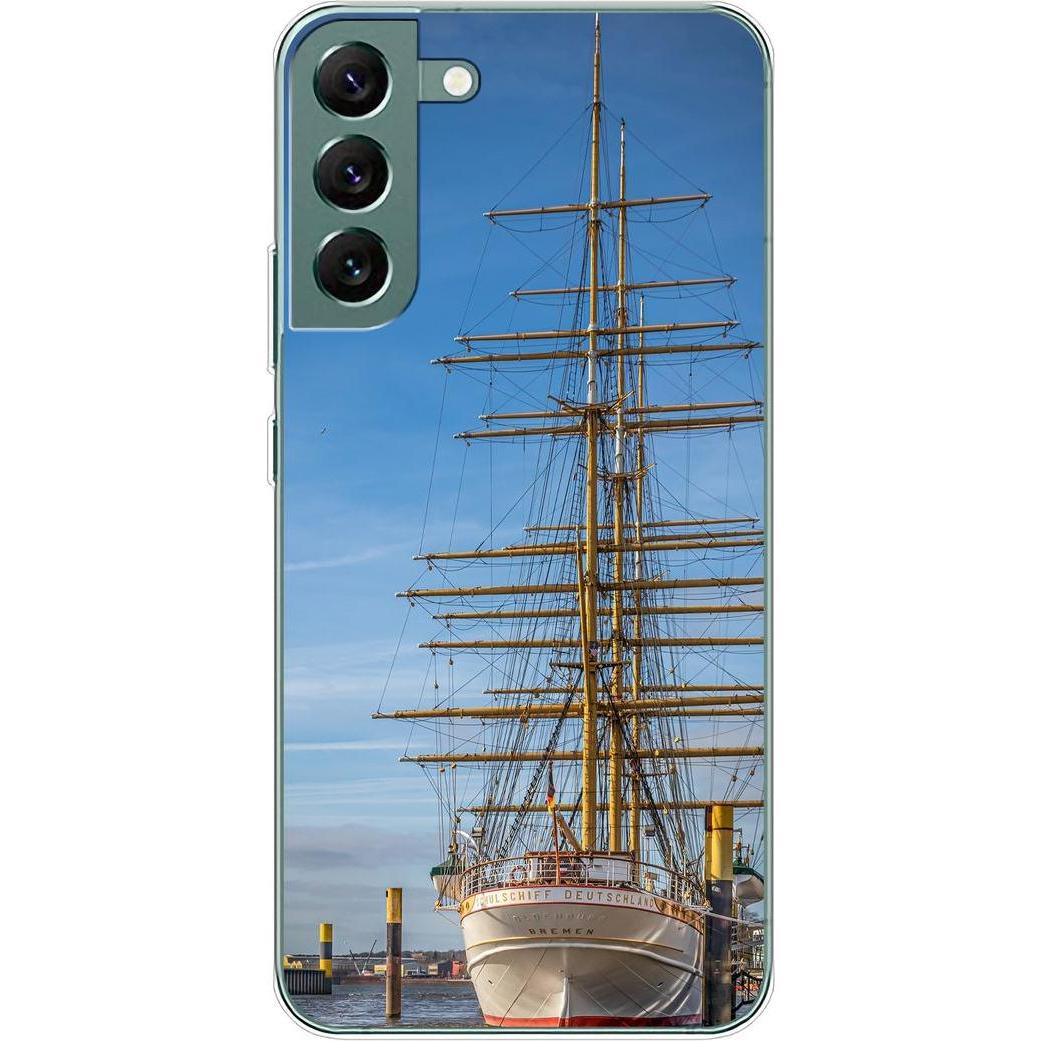 König Design Hülle Handy Schutz für Samsung Galaxy S22 Plus 5G Case Cover Tasche Bumper Etuis (Samsung Galaxy S22 5G), S...