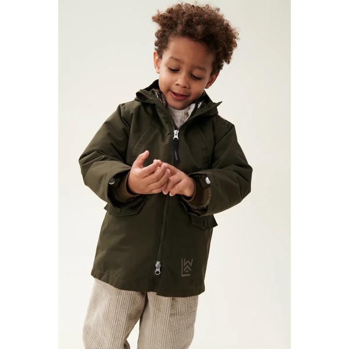 Actual product image Liewood Reversible jacket Timber Army Brown Mix (122)