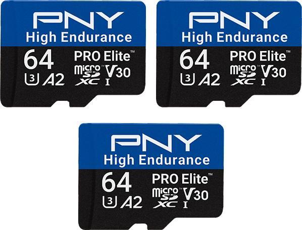 Produktbild PNY Microsd Pro Elite High (64 GB, microSDXC, U3, UHS-I)