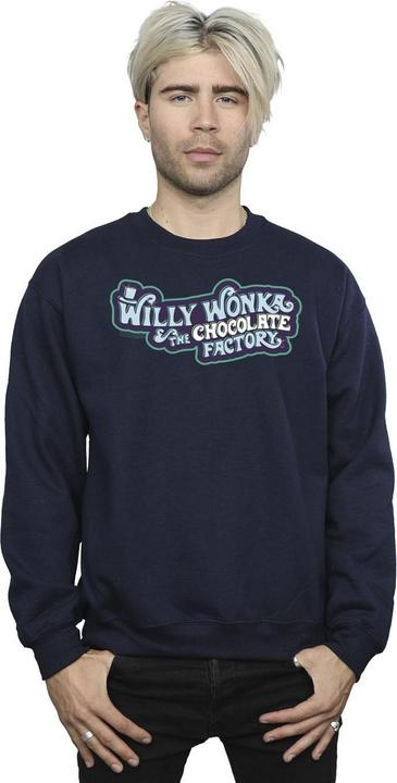 Immagine prodotto Willy Wonka & the Chocolate Factory Chocolate Factory Logo Felpa Uomo (4XL)