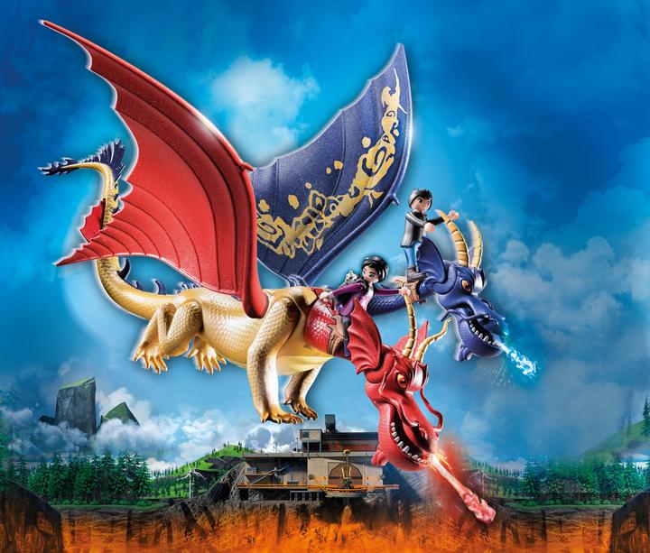 Actual product image Playmobil The Nine Realms - Wu & Wei with Jun (71080, Playmobil Dragons)