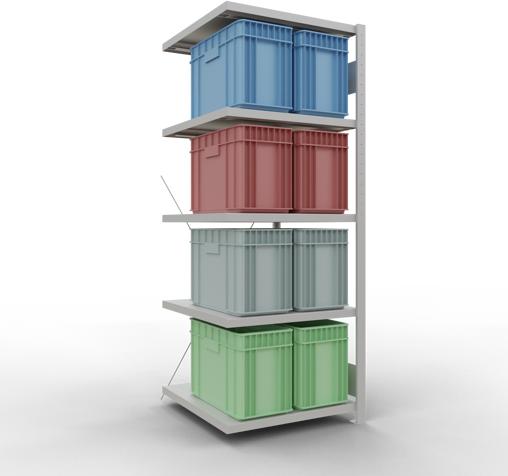 Actual product image Schulte Lagertechnik MULTIplus250 boltless bay system with cross brace