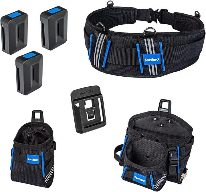 Sortimo ProClick Tool Belt with Multiple Holders and Pouches