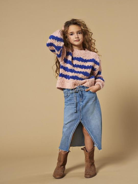 Image du produit Only Coupe normale Haut fermé Poignets côtelés Épaule basse Pull-over (122, 128)