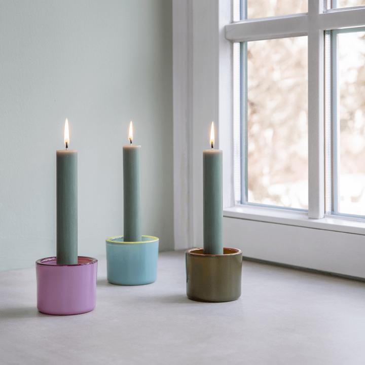 Immagine prodotto Remember Candeliere 3 pezzi, Verde/Rosa/Turchese