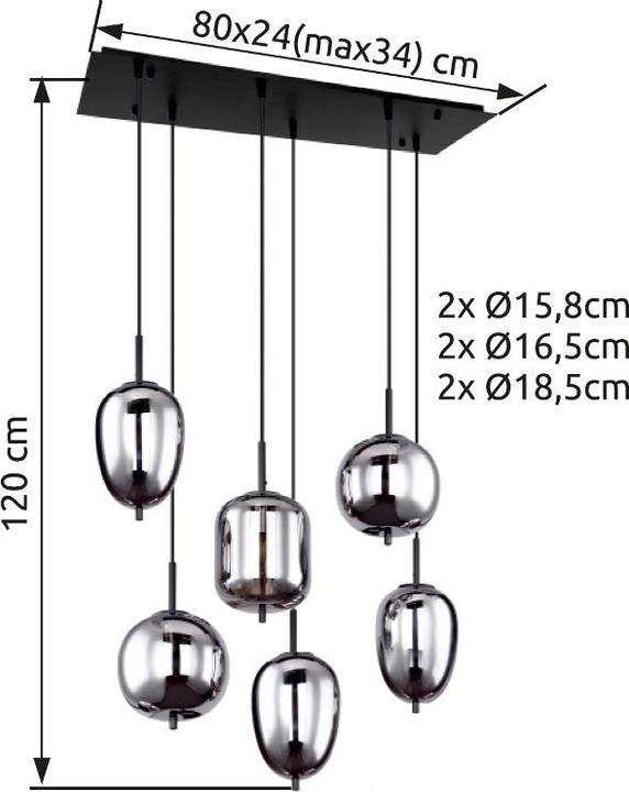 Produktbild Globo Blacky (E14)