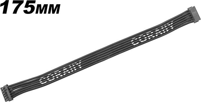 Actual product image Team Corally High Flex Flat Sensor Wire 175mm Silver Plated Terminal