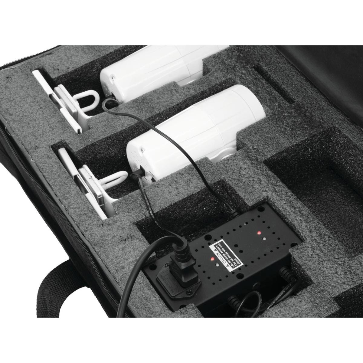 Thumbnail - Eurolite SB-4C Soft-Bag mit Ladegerät, Studiokoffer + Studiotasche, Schwarz