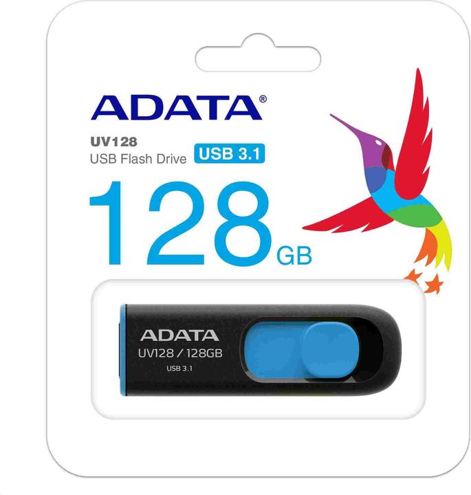 Actual product image Adata UV128 - USB Flash Drive - 256 GB - USB 3.2 Gen 1 (256 GB, USB-A)