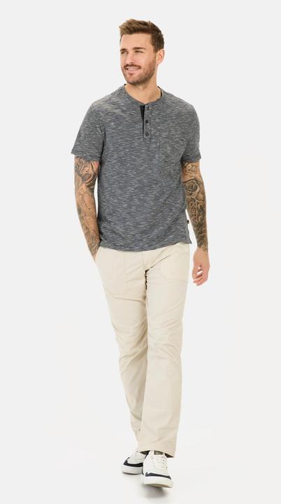 Produktbild Camel Active Kurzarm Henley aus reiner Baumwolle (6XL)