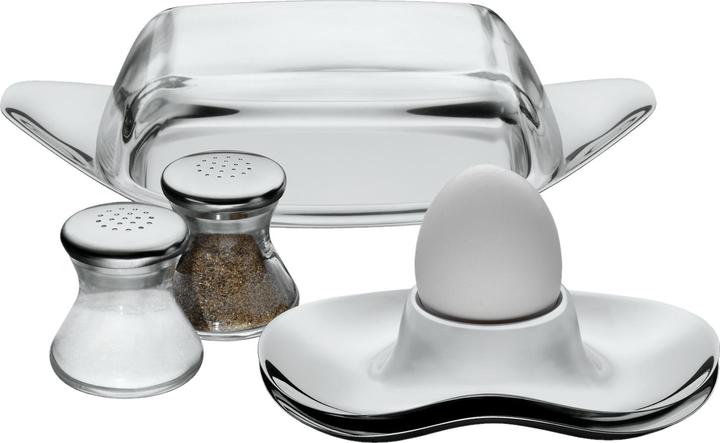 Produktbild WMF Salzstreuer 4,5cm Max & Moritz Glasbehälter Wagenfeld Edelstahl matt (Salz)