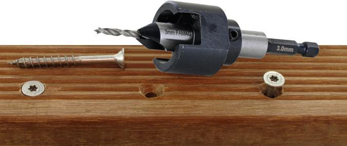 Actual product image Famag Drill countersink set (4 mm, 5 mm, 6 mm)