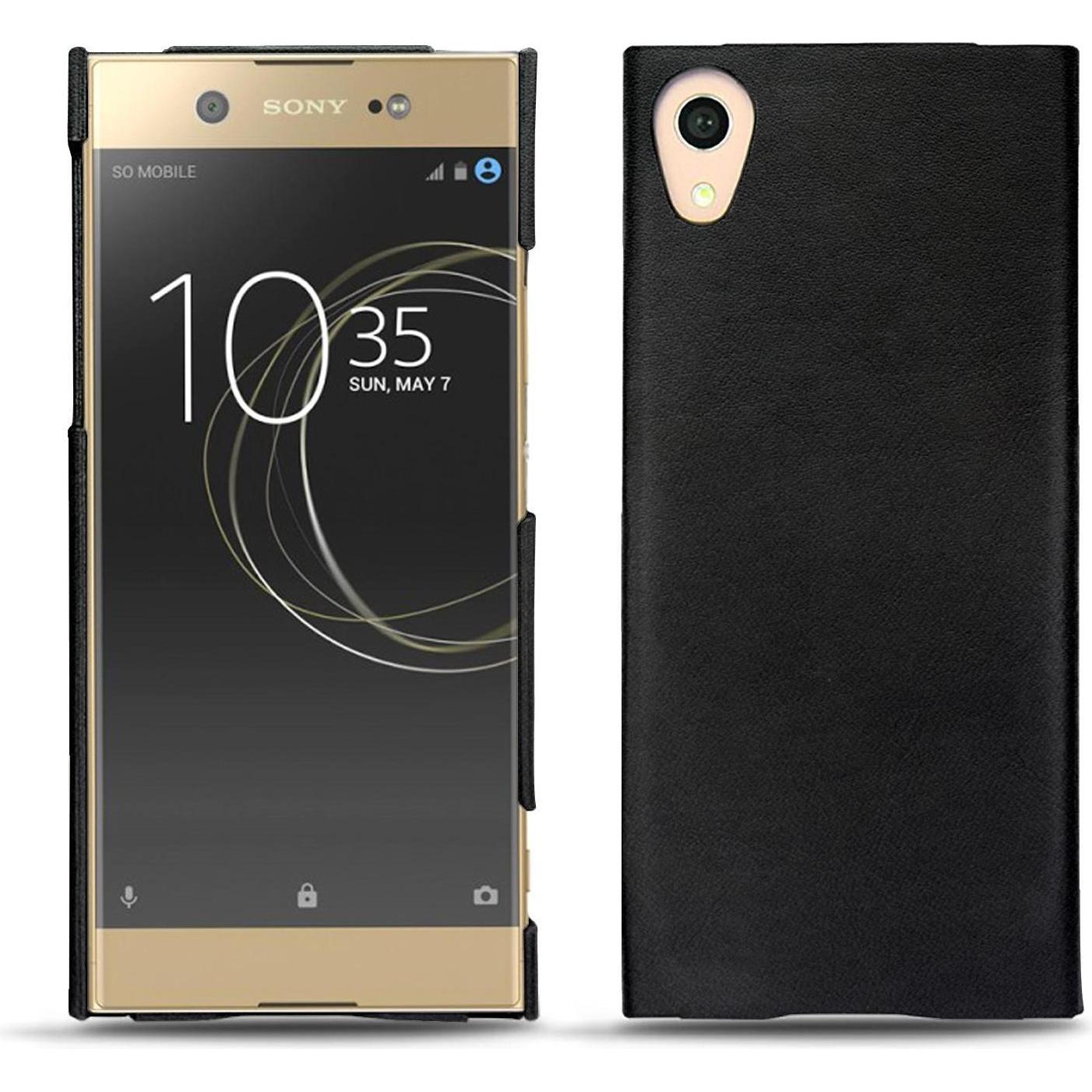 Noreve Lederschutzhülle (Sony Xperia XA1 Ultra), Smartphone Hülle, Schwarz