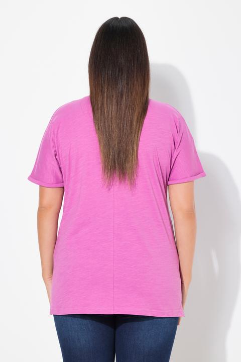 Produktbild Ulla Popken T-Shirt, Tiermotiv, Oversized, V-Ausschnitt, Halbarm (50, 52)
