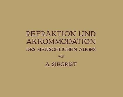 Produktbild Refraktion und Akkommodation des Menschlichen Auges (Deutsch, 1925)