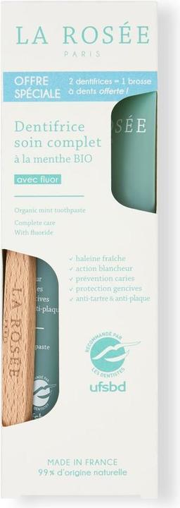 Produktbild La Rosée LA ROSEE kit dentifrice 75ml + bross den (75 ml, Bleaching Kit)