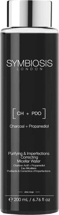 Image du produit Symbiosis charbon actif + propanediol) Eau micellaire Nettoyage & correction des imperfections (Eau micellaire, 200 ml)