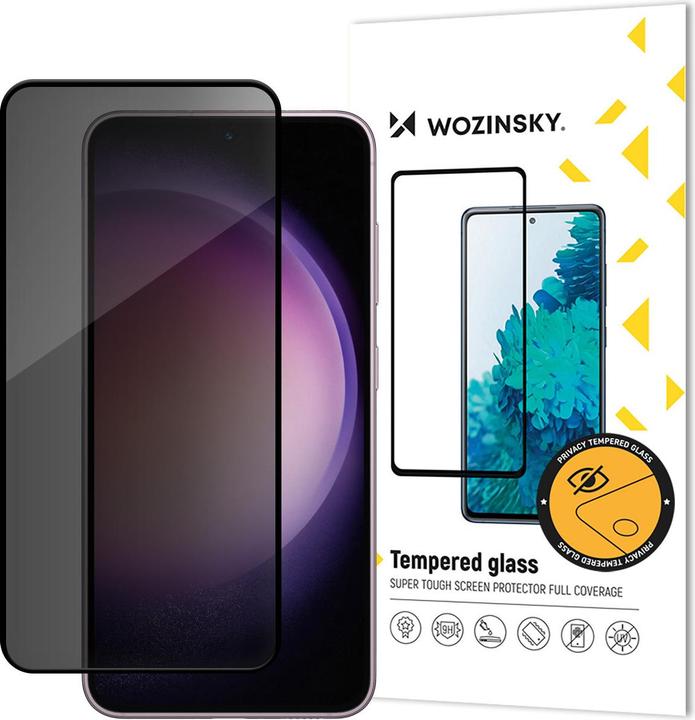 Actual product image Wozinsky Privacy Glass tempered glass with anti-spy filter for Samsung Galaxy S24+ (1 pcs., Samsung Galaxy S24+)