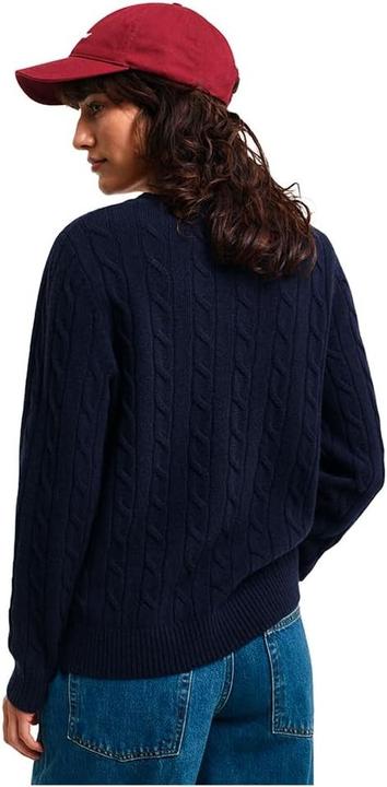 Image du produit GANT Pull col cheminée en laine vierge avec logo (M)