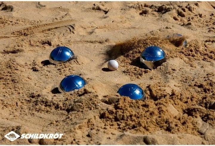 Immagine prodotto Schildkröt Set di bocce / Boccia / Pentanque in acciaio (6 x, 72.50 mm)