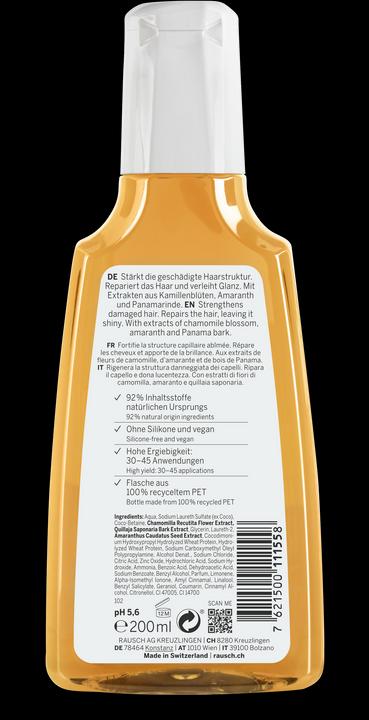 Immagine prodotto Rausch Shampoo riparatore alla camomilla e all'amaranto (200 ml, Shampoo liquido)