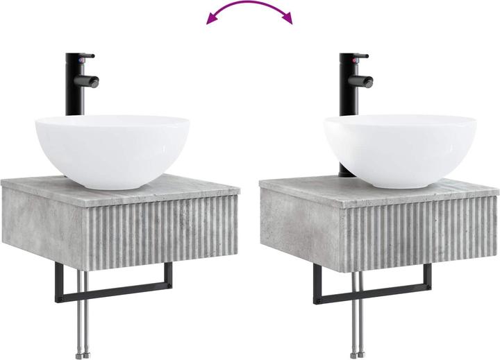 Actual product image vidaXL Wandmontiertes Waschbecken (405 mm, 410 mm)