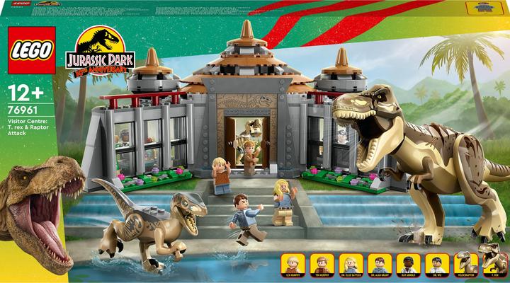 Image du produit LEGO Attaque du T. rex et du raptor sur le centre des visiteurs (76961, LEGO Jurassic World)