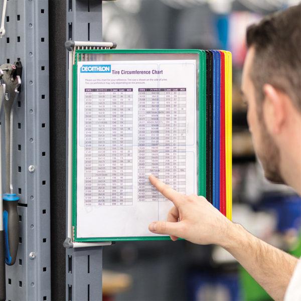 Image du produit Tarifold Support mural pour tableaux blancs 414609 DIN A4 magnétique gris