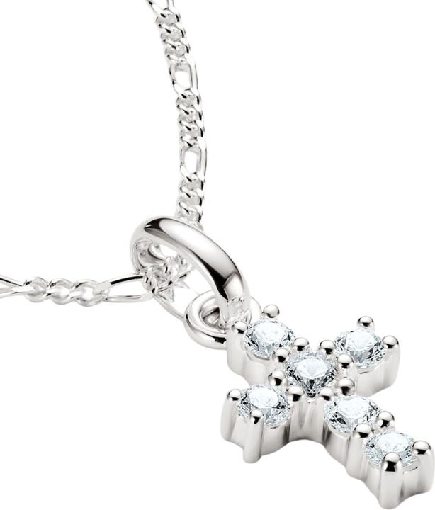 Image du produit Thomas Sabo Charm-Anhänger Kreuz mit weissen Steinen Connect Silber (Argent Sterling)