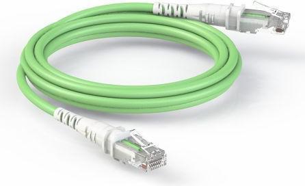 Produktbild PatchSee THEPATCHCORD Cat6A RJ45 Patch cable U/UTP lime - 1.5m (U/UTP, CAT6a, 1.50 m)