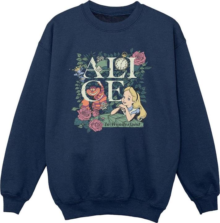 Produktbild Disney Mädchen Alice im Wunderland Blättriger Garten Sweatshirt (152, 158)