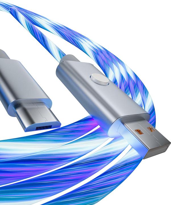 Produktbild Oniverse Micro Usb Charge Cable With Led, 2 Meters - White (2 m)