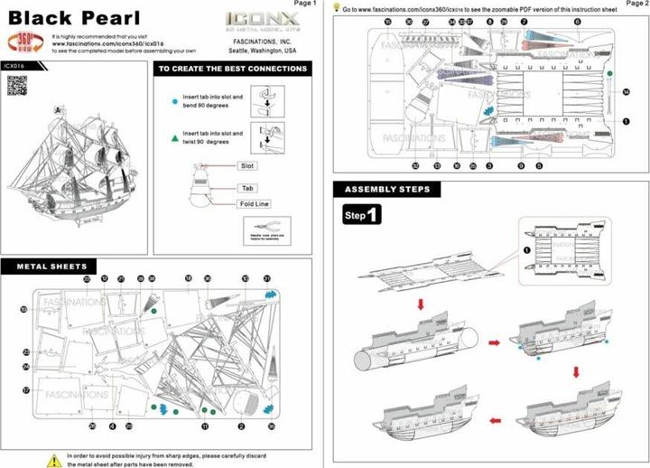 Produktbild Metal Earth Black Pearl
