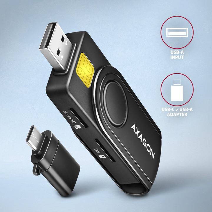 Actual product image Axagon CRE-SMP2A (USB 2.0)