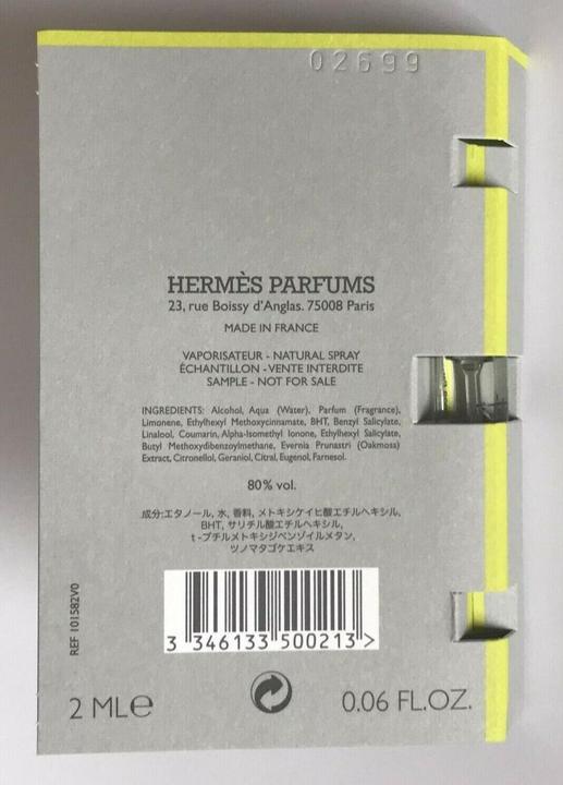 Hermès HERMES ZUSATZA ECH H24 EDT ECH 2 ml