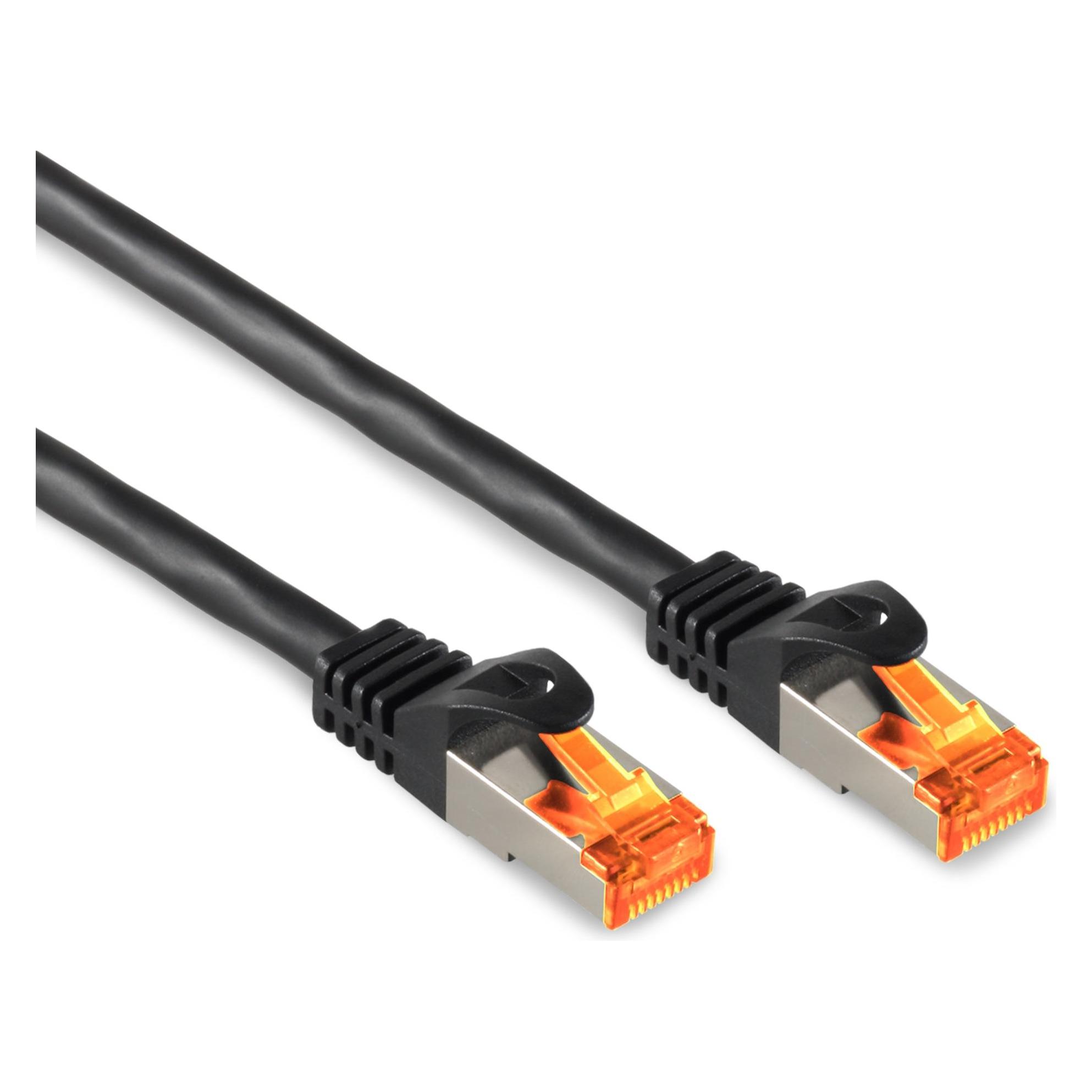 Shiverpeaks 08-26075 Netwerkkabel 10 m Cat6a S/FTP (S-STP) Zwart (S/FTP, CAT6a, 10 m), Netwerkkabel