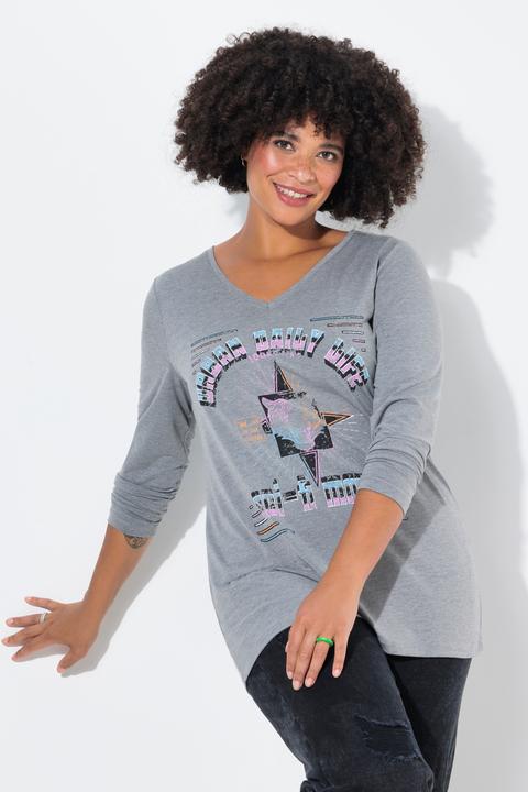 Actual product image Angel of Style T-Shirt, Straight Fit, Löwenlkopf-Motiv, Langarm (52)