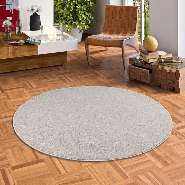 Actual product image Berber Nature Carpet Wool Round (100 x 100 cm)