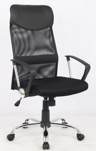 Niceday Chaise de bureau Mosil résille, tissu noir