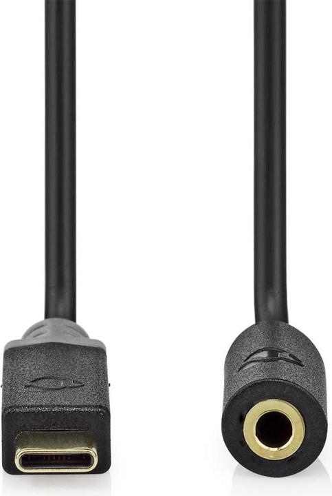 Productafbeelding Nedis USB-C™ Adapter | USB 2.0 | USB-C™ Stekker | 3,5 mm Jack | 1,00 m | Rond | Verguld | PVC | (1 m, USB 2.0)