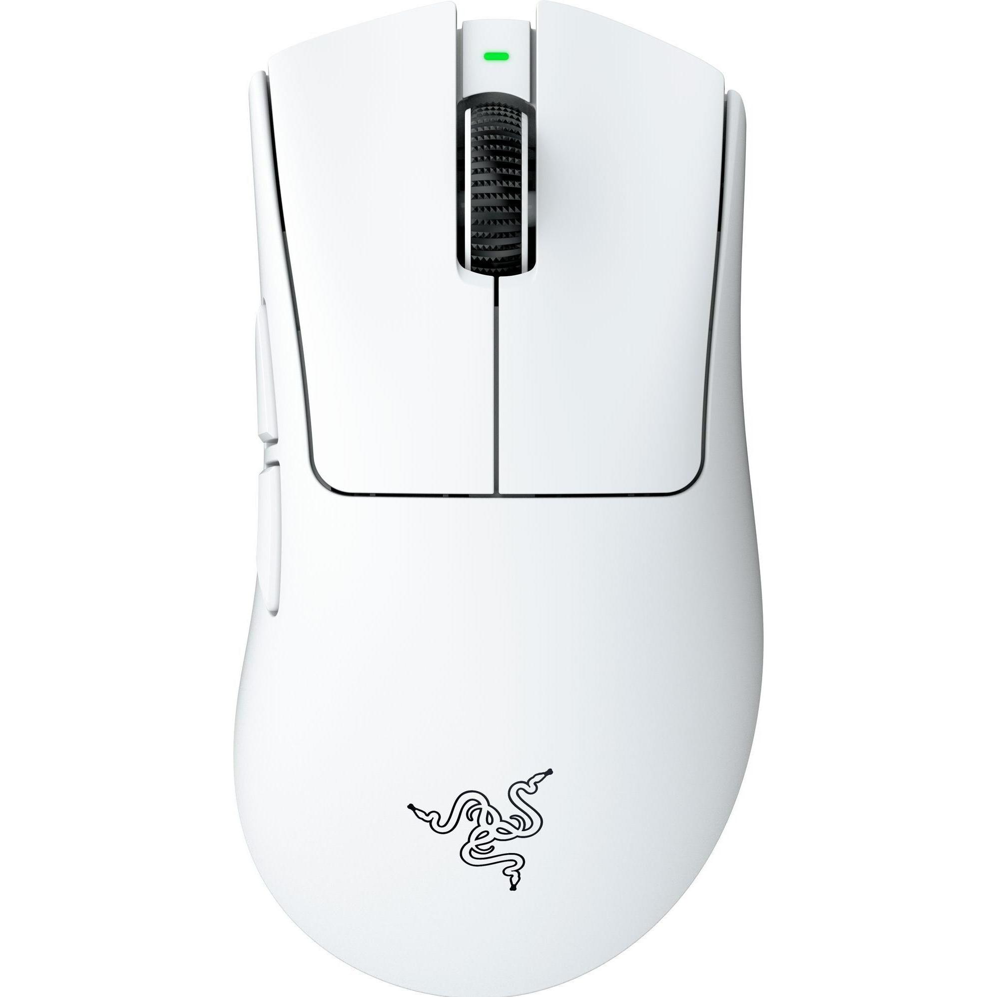 Razer Deathadder V4 Pro Mouse White (Kabellos), Maus, Weiss