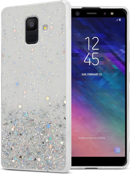 Actual product image Cadorabo TPU cover sparkling glitter (Samsung Galaxy J6 (2018))