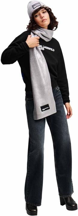 Image du produit Karl Lagerfeld Jeans, Dames, Essential Logo Sweat, Regular Fit, Wit, L (L)
