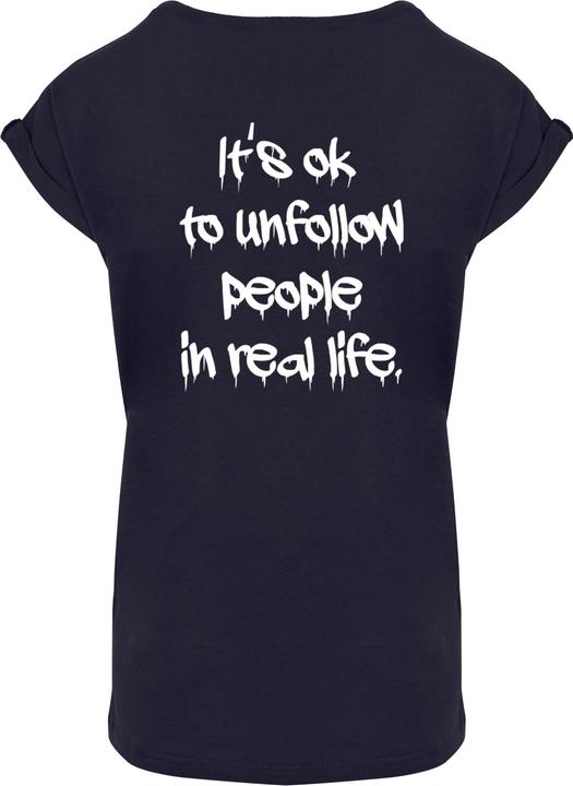 Produktbild Merchcode Ladies Unfollow Extended Shoulder Tee - 111691 (L)