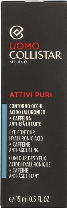 Actual product image Collistar Eye cream Hyaluronic Acid + Caffeine ( Eye Contour ) 15 ml (Eye Care Cream, 15 ml, Day)