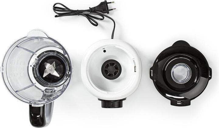 Produktbild Nedis Standmixer / 800 W / 1.5 l / Plastik / 2 Geschindigkeitsstufen / Schwarz / Weiss (800 W)